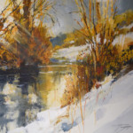 Sun on Snowy Slopes, Box Hill